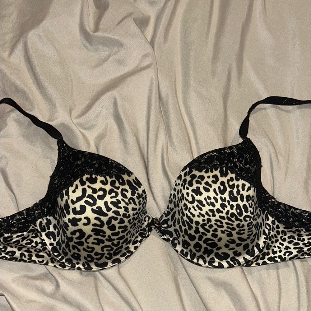 Leopard Print Lace Bra